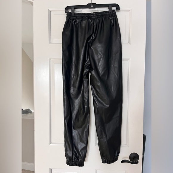 Faux leather joggers - Picture 2 of 7